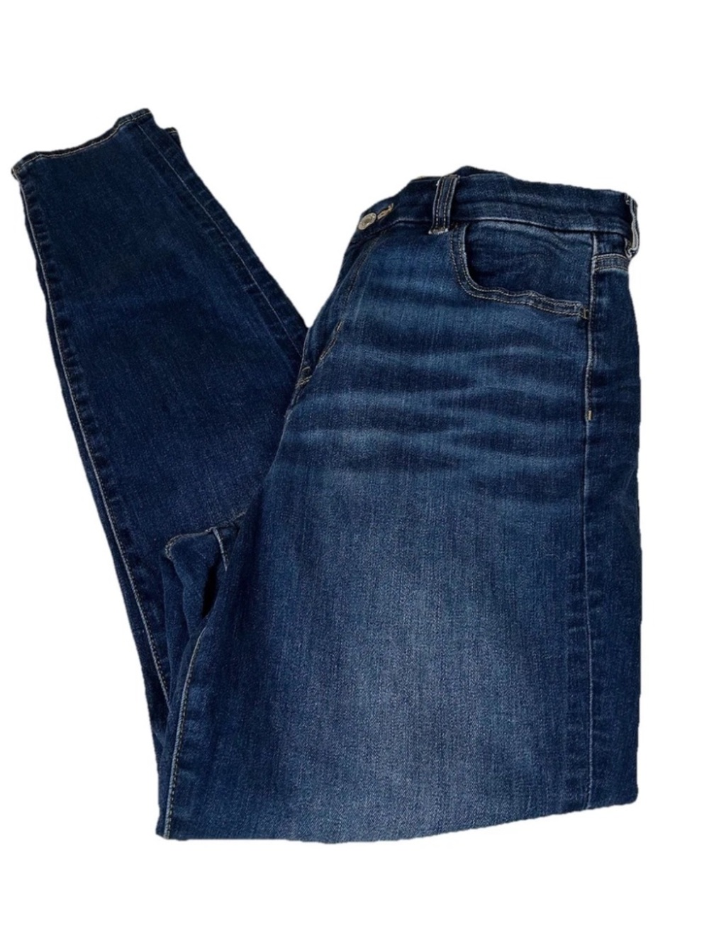 American Eagle Women’s Size 10 LONG Curvy Hi Rise Jegging Dark Wash Stretch 2797